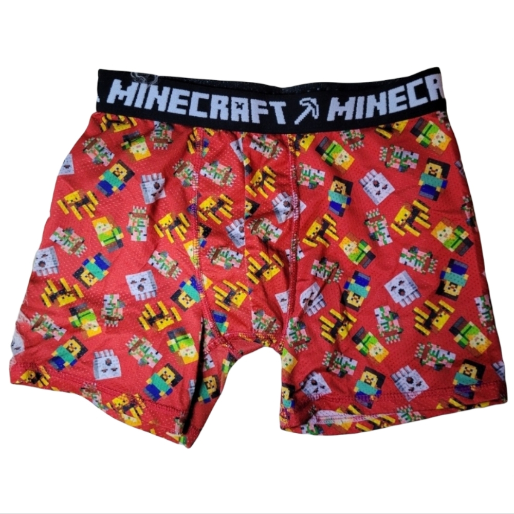 2019 Boy's Underoos Minecraft Jockey Shorts Underwear Elastic Waist NWOT